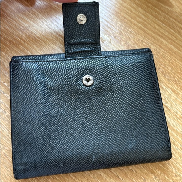 Prada Black Saffiano Leather Bifold Wallet / Card Holder | Good Condition - Picture 4 of 12